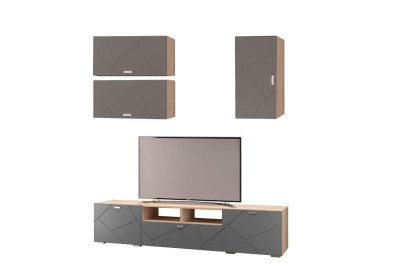 Гостиная Скайлайн, дуб сонома светлый/графит