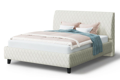 Кровать Хилтон, 2000*1800 мм, серо-белый