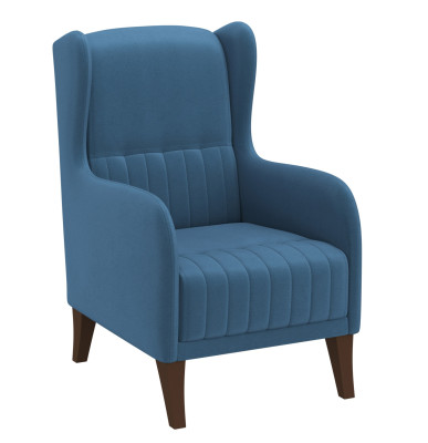 Кресло синий ЕвроМагнат велюр тенерифе океан