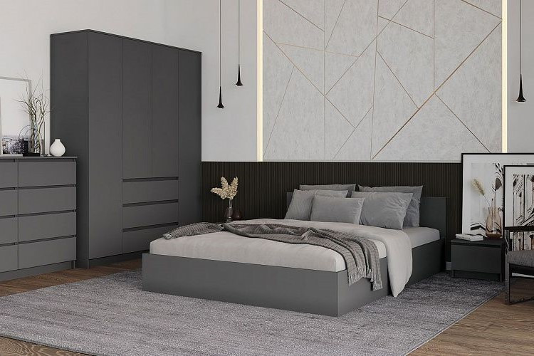 Кровать Мори КРМ1600.1 графит