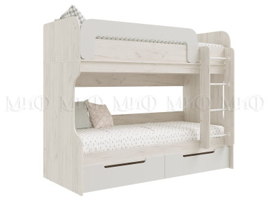Двухъярусная кровать Юниор-4 Молочный дуб