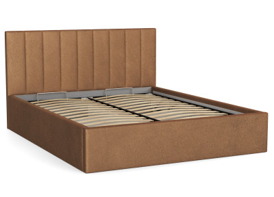 Кровать Юнона 1600 Н=1020мм с подъемным мех. велюр шелк