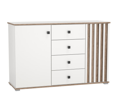 Комод 51.04 Либерти (опора метал. h=20мм) белый