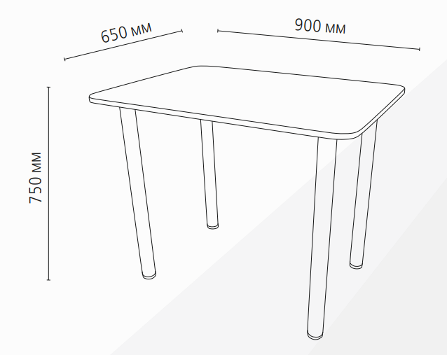 Стол обеденный Сеул 3, опора Дуга