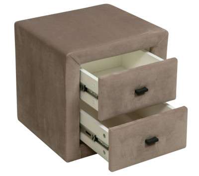 Тумба прикроватная 06.34 - 01 Гамма велюр хумус