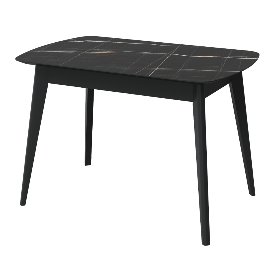Стол обеденный Прайм 1200мм черный тунис/черный