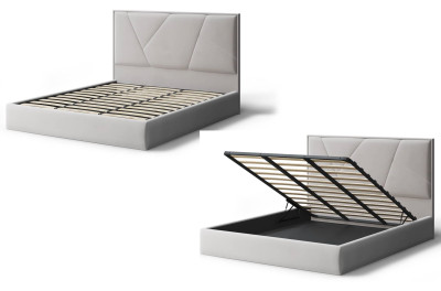 Кровать Ингрид, 1200*2000 мм, серо-бежевый