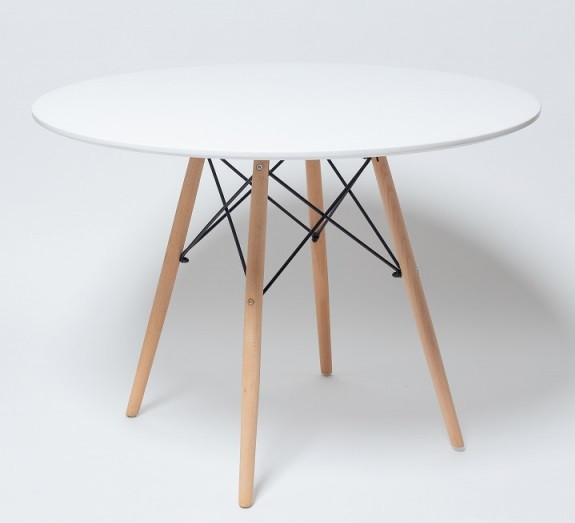 Стол круглый обеденный ST 001 D900 белый