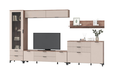 Гостиная Тоскана №3, дуб табачный/бисквит