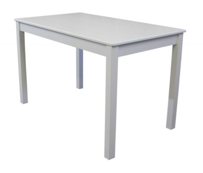 Стол кухонный 1200*680 Каспер МДФ/массив Белая эмаль