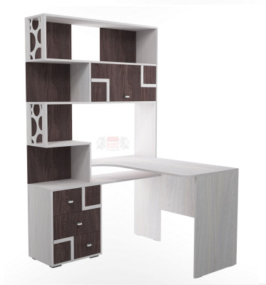 Стол письменный угловой с надстройкой &quot;Омега 16&quot;