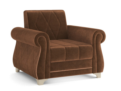 Кресло коричневый Порто велюр тенерифе шоколад