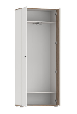 Шкаф для одежды 51.01 Либерти (опора h=20мм) белый/дуб каньон