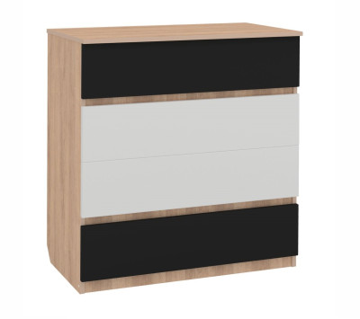 Комод Юниор-4 Антрацит/Дуб Ирландский 4 ящика