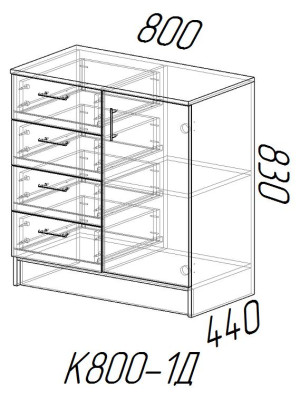 Комод К800-1Д