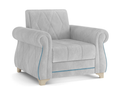 Кресло серый Порто велюр тенерифе грей