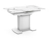Стол раздвижной Мадрид В1 1200/1600*800мм мрамор белый