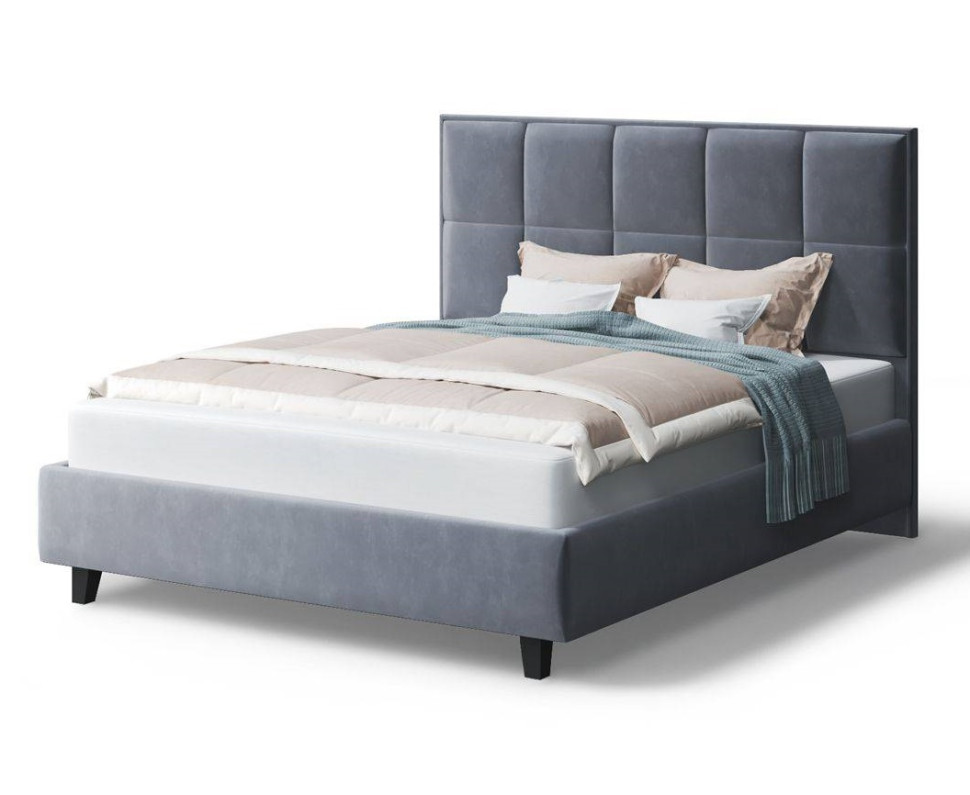 Кровать Велла 1200*2000 мм, на опорах, серый