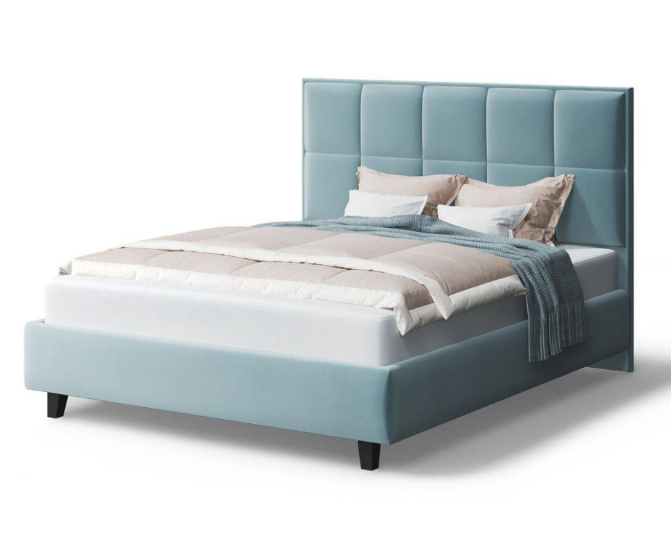 Кровать Велла, 1400*2000 мм, на опорах, бирюзовый