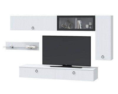 Гостиная Шарлиз, набор №4, белое сияние/белый снег софт