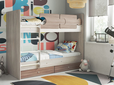 Кровать двухъярусная Тетрис, шимо