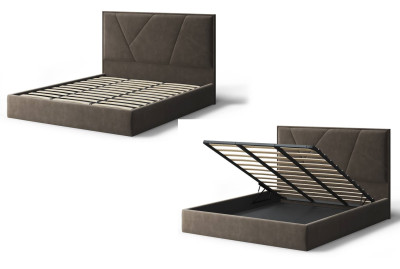 Кровать Ингрид, 1400*2000 мм, коричневый