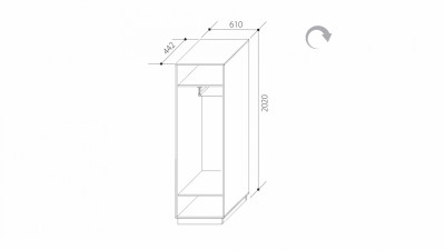 Шкаф для платья В3-Ш "Визит-3"