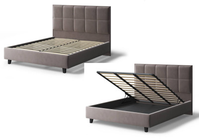 Кровать Велла, 1400*2000 мм, на опорах, кофе