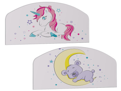 Детская кровать Звездочка, фиолет (без бортика)