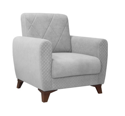 Кресло для отдыха Эдвин велюр прага туман