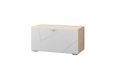 Тумба Скайлайн, дуб сонома светлый/белый шагрень