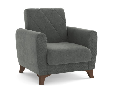 Кресло для отдыха Эдвин велюр прага дым