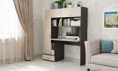 Письменно-компьютерный стол ПКС-1 венге/дуб белфорд