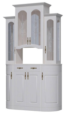 Шкаф-витрина с ящиком Венеция универсальный В-1