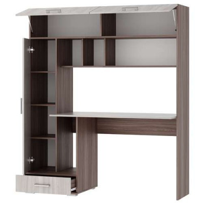 Письменно-компьютерный стол ПКС-1 ясень шимо темный/светлый