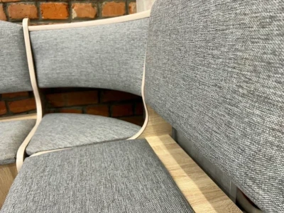 Кухонный уголок Нео, рогожка, серый