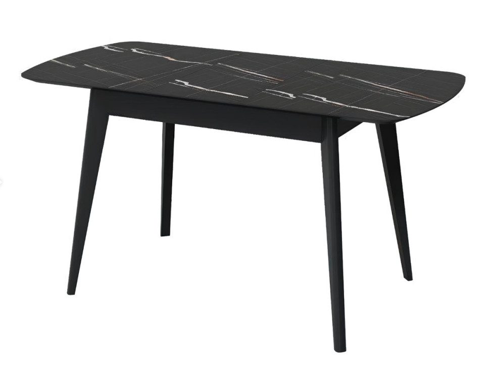 Стол обеденный Прайм раздвижной 1400/1720мм черный тунис/черный