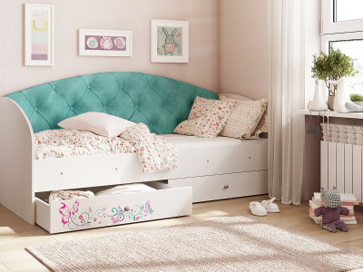 Детская кровать Эльза, бирюза