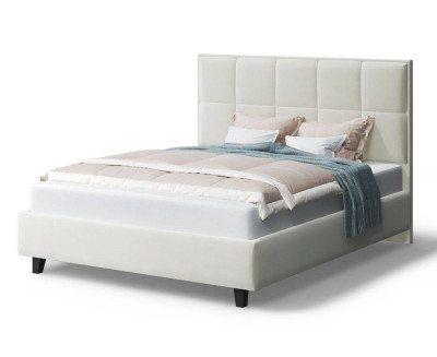 Кровать Велла, 1600*2000 мм, на опорах, серо-белый