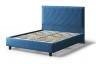 Кровать СОФИЯ 2000*1600мм (на опорах), велюр Бренди лайт 08 (синий), (б/основания, б/матраса)