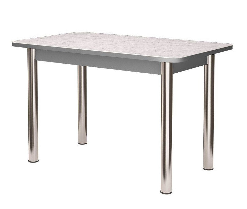 Стол заоваленный ПФ-155г 1000*590мм берилл/титан/хром брифинг