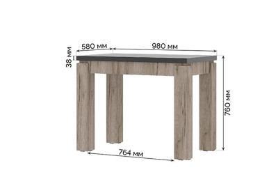 Стол кухонный Эдинбург 980*580