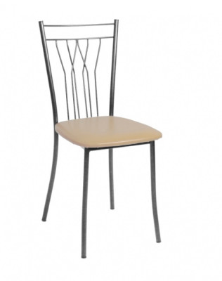 Стул 4 шт ОНЕГА ЛАЙТ кожзам бежевый D1