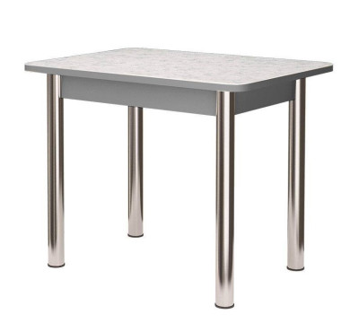 Стол заоваленный ПФ-155г 800*590мм берилл/титан/хром брифинг