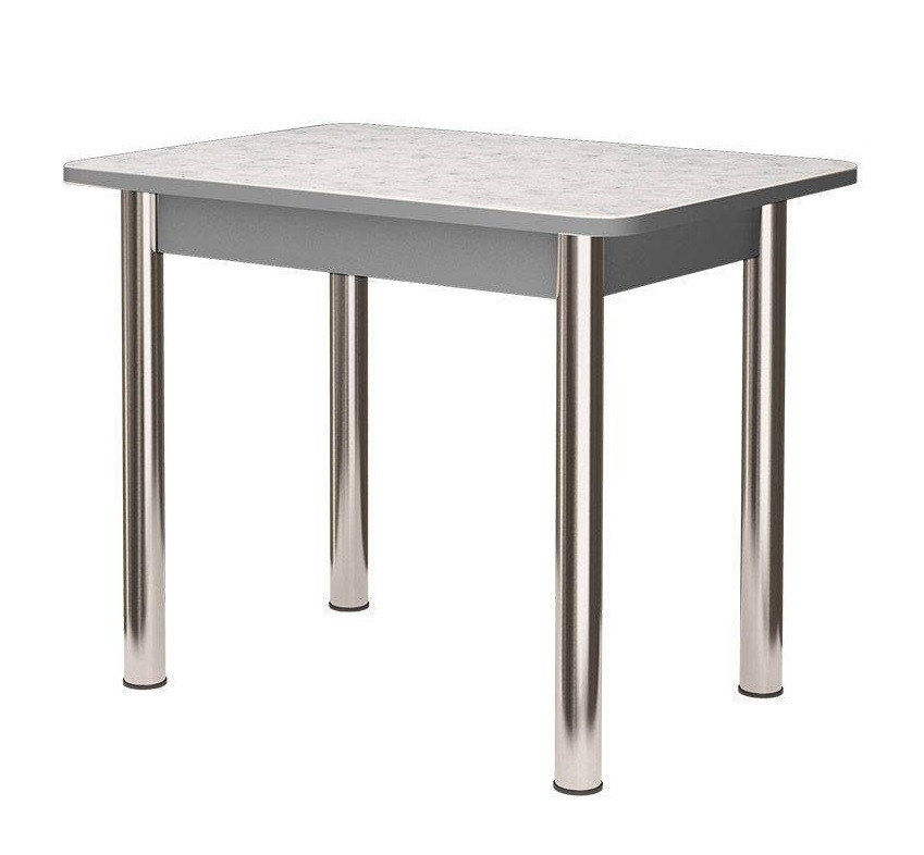 Стол заоваленный ПФ-155г 800*590мм берилл/титан/хром брифинг