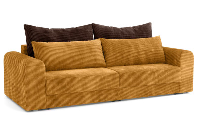 Диван-кровать Конго 2S две секции велюр амбер/цилиум шоколад