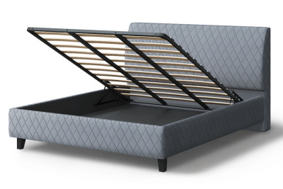 Кровать Хилтон, 2000*1400 мм, серый