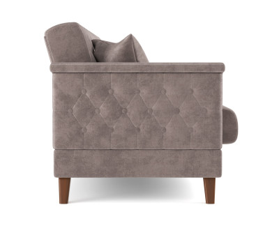 Диван-кровать пыльная роза Амарант велюр тенерифе стоун