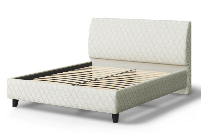 Кровать Хилтон, 2000*1400 мм, серо-белый