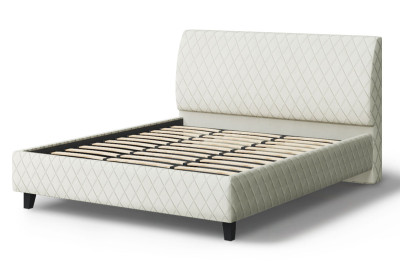 Кровать Хилтон, 2000*1400 мм, серо-белый